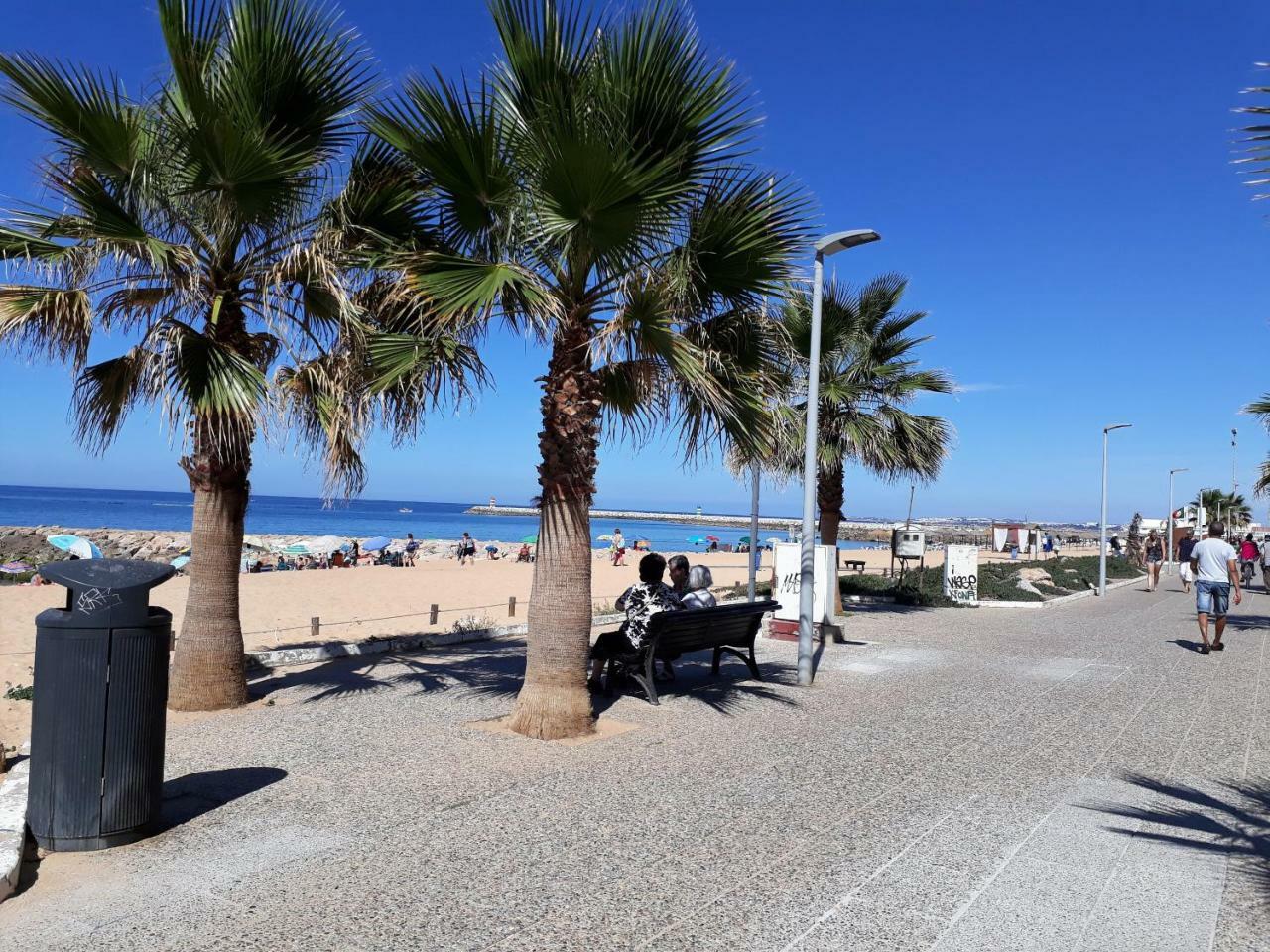 Abmar- Por-Do-Sol, Vista Mar, Remodelado, Wifi, 80Mt Praia Quarteira Exteriör bild