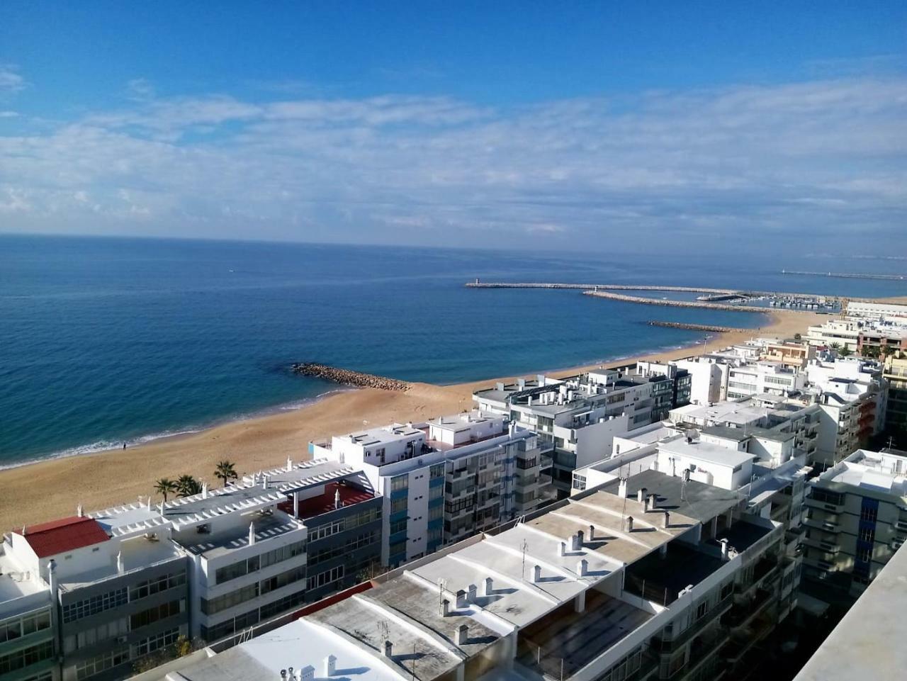 Abmar- Por-Do-Sol, Vista Mar, Remodelado, Wifi, 80Mt Praia Quarteira Exteriör bild